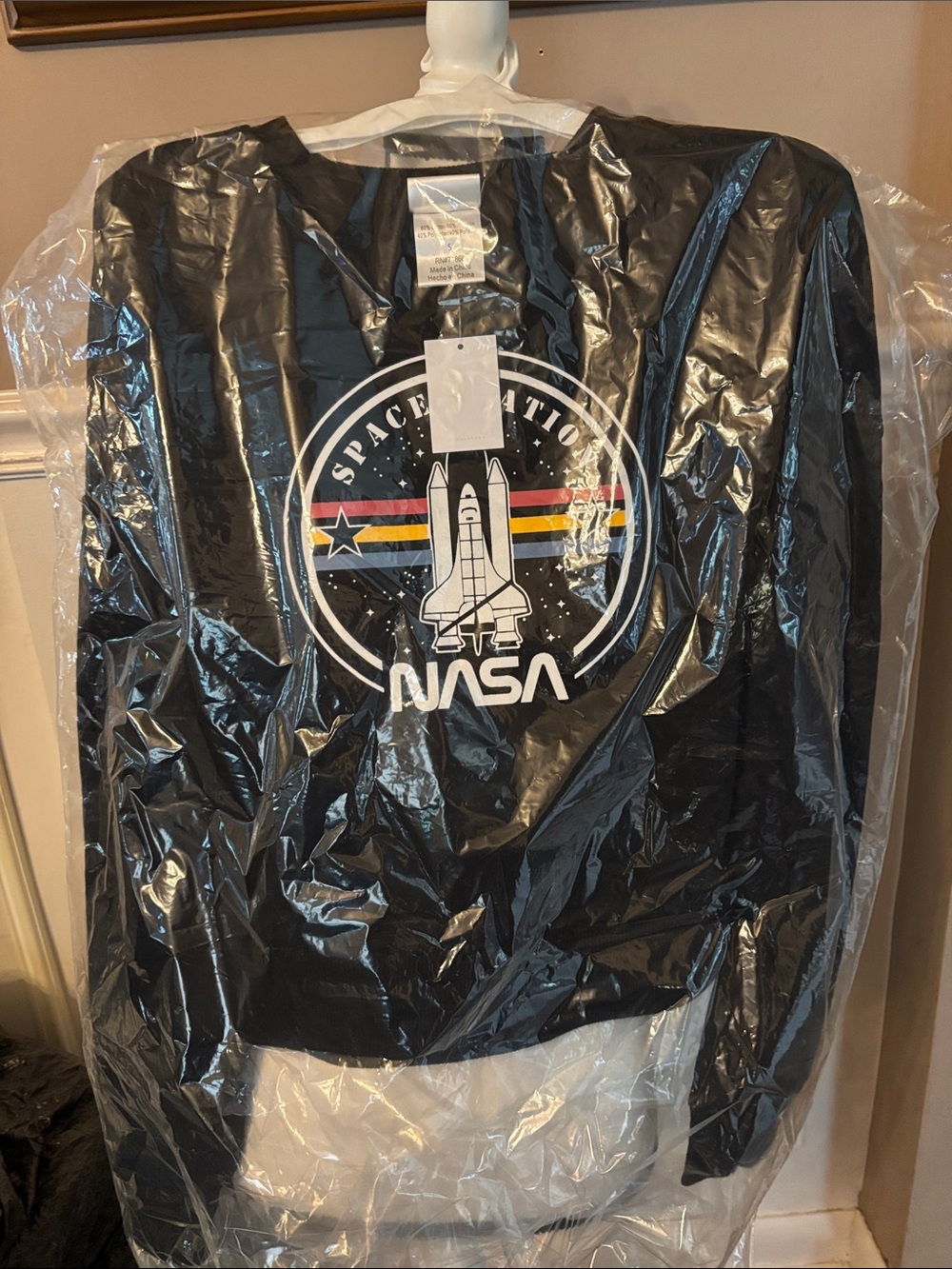 Black Space Shuttle Logo kids sweater